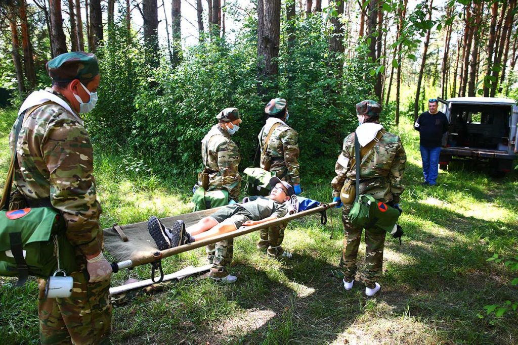 Как в Климовичах соревновались санитарные дружины
