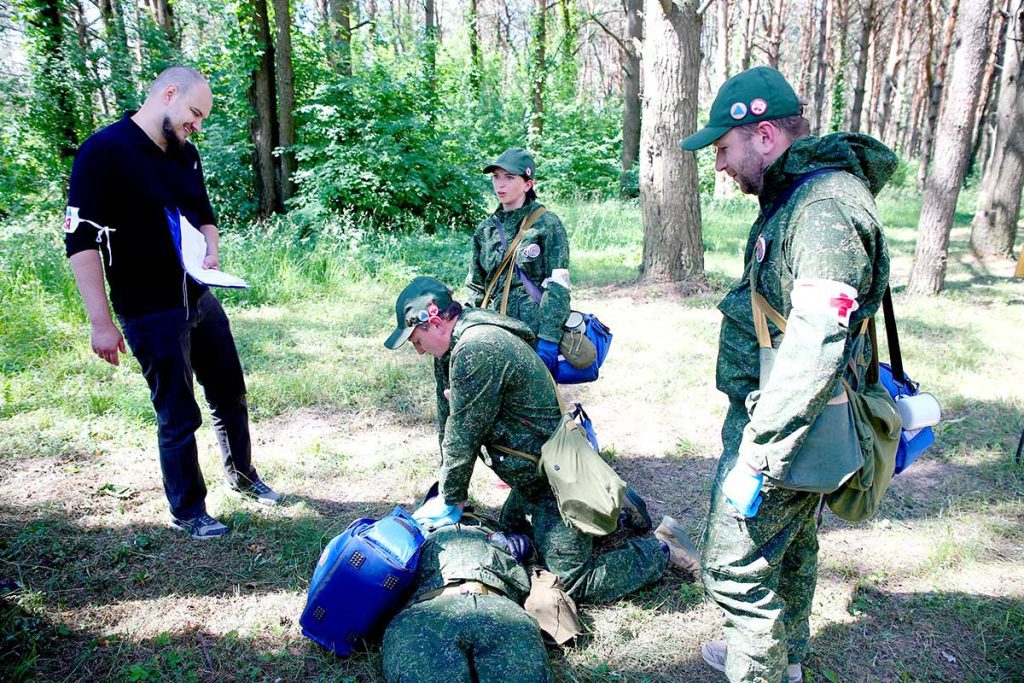 Как в Климовичах соревновались санитарные дружины
