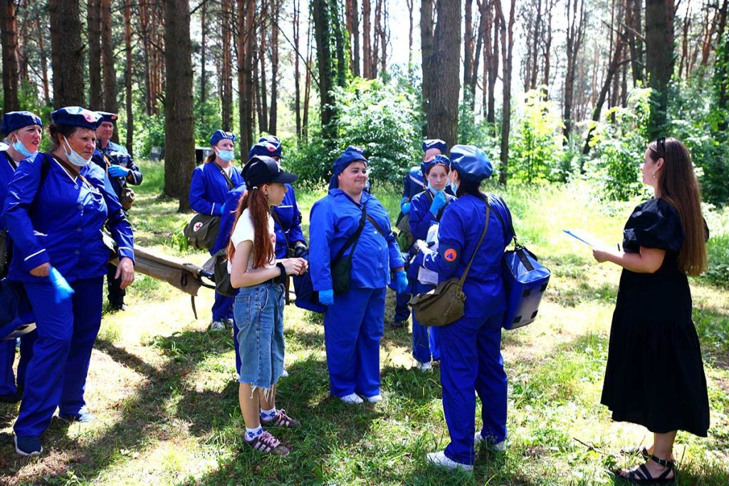 Как в Климовичах соревновались санитарные дружины