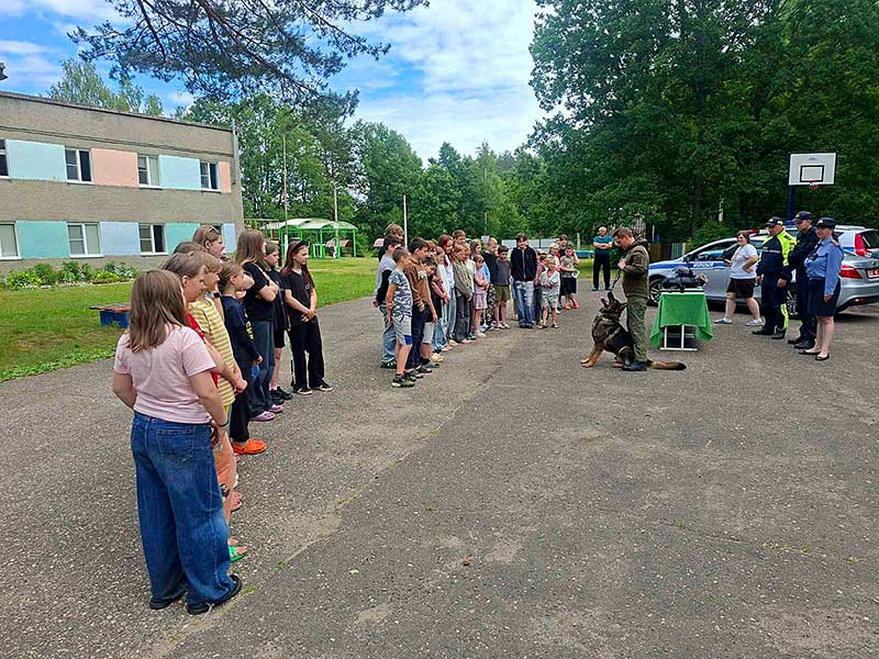 Климовичские милиционеры провели уроки безопасного поведения в "Орленке"