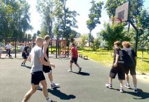 В Климовичах в рамках молодежного марафона прошел турнир по стритболу