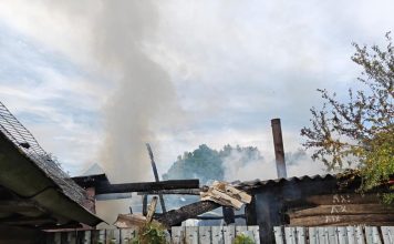 Кровля уничтожена, навес поврежден: подробности пожара в Климовичском районе