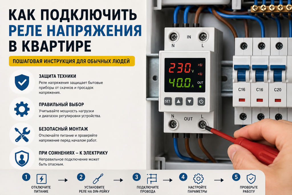 Как собрать электрощит для квартиры: автоматы, дифавтоматы, реле и шины