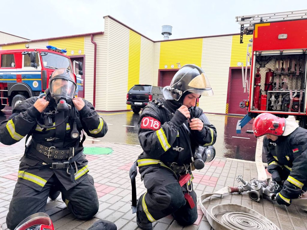 В Климовичах спасатели и работники ПУ «Климовичигаз» провели совместные учения